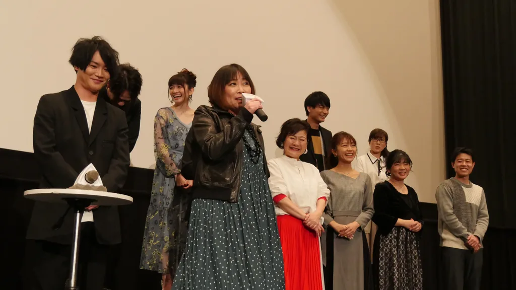 映画『デジモンアドベンチャー LAST EVOLUTION 絆』の公開記念舞台挨拶に登壇した竹内順子