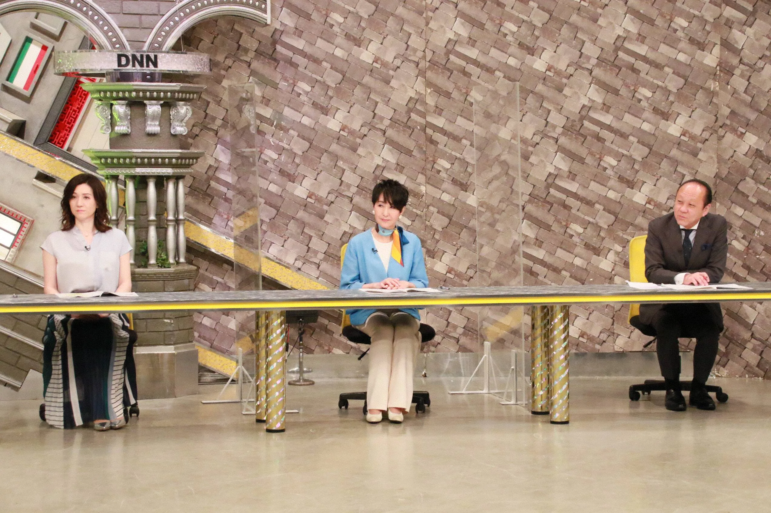 全力！脱力タイムズ』に出演する（左から）野々村友紀子、吉川美代子、出口保行