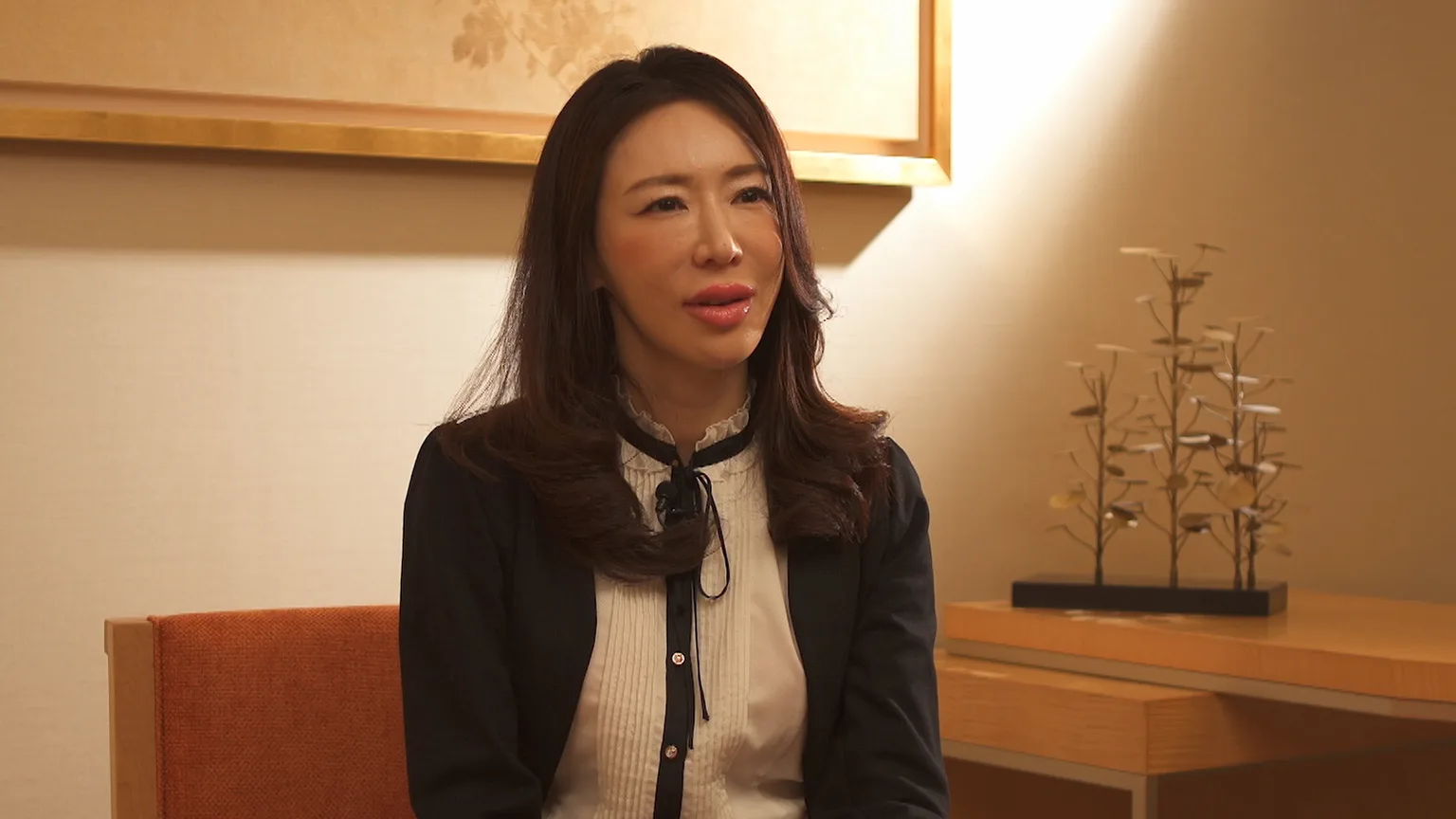 『本当にあった衝撃の事件ファイル』でインタビューに答える岩本和子