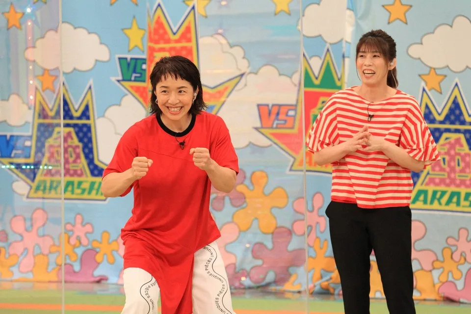 『VS嵐』に出演する（左から）浜口京子、吉田沙保里