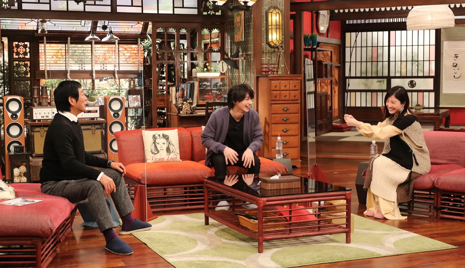 『さんまのまんま秋SP』に出演する（左から）明石家さんま、横浜流星、吉高由里子