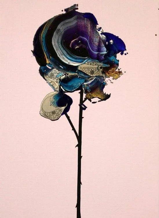 yuta okudaが描いた紫色のバラ