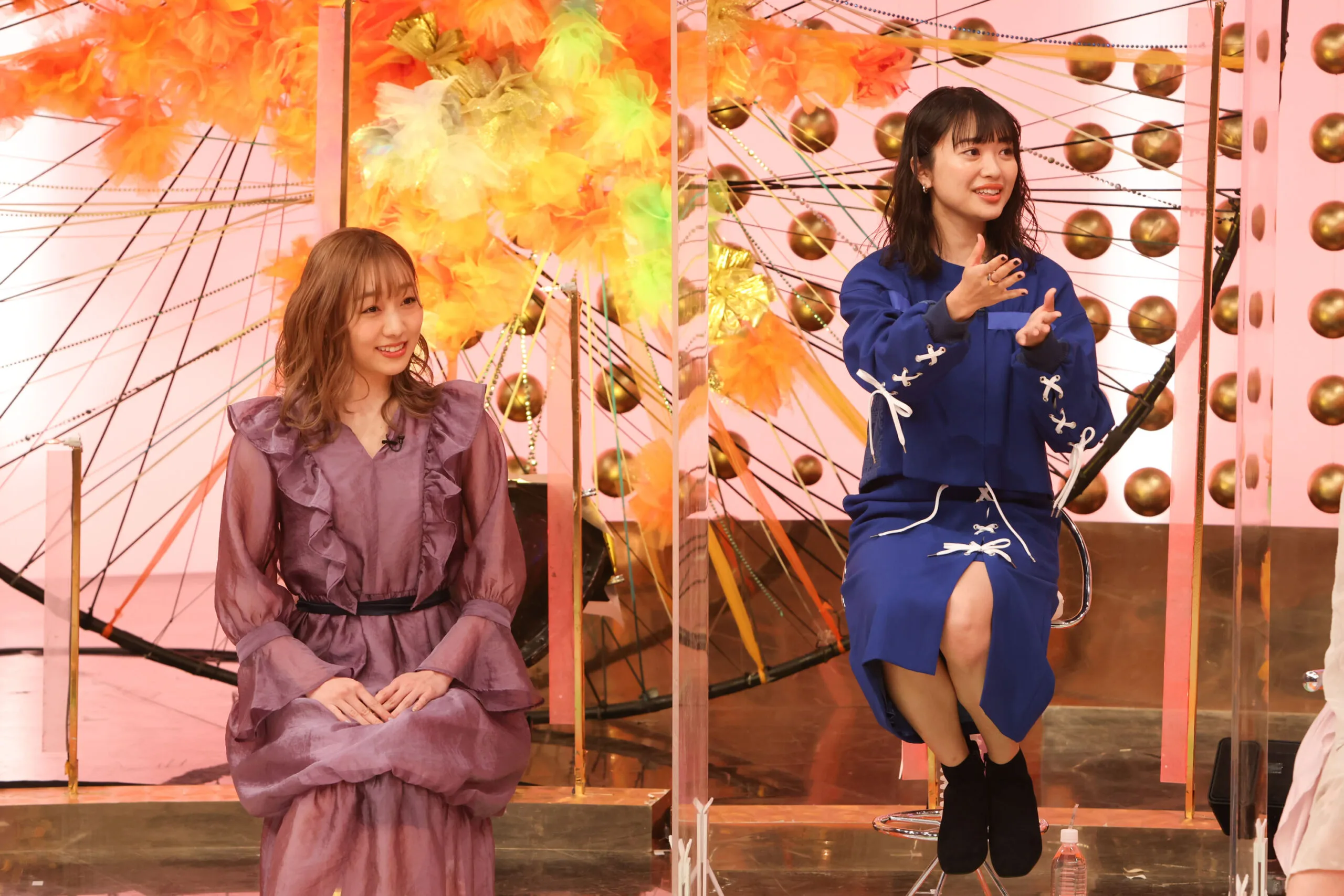 『華丸大吉＆千鳥のテッパンいただきます！』に出演する（左から）須田亜香里、北原里英