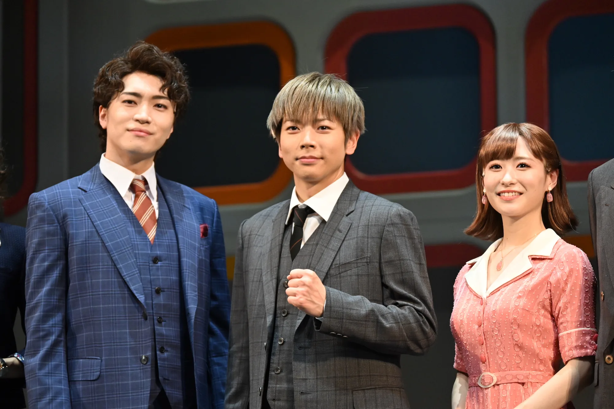 左から）増田貴久、松下優也、唯月ふうか