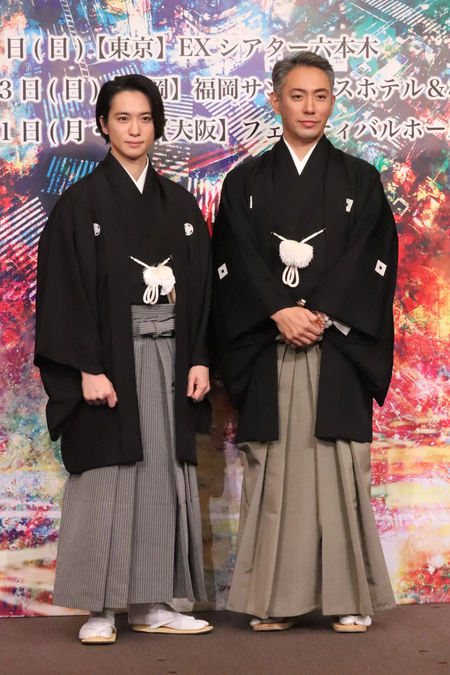 「六本木歌舞伎2022」の製作発表会見に登壇した左から）戸塚祥太、市川海老蔵