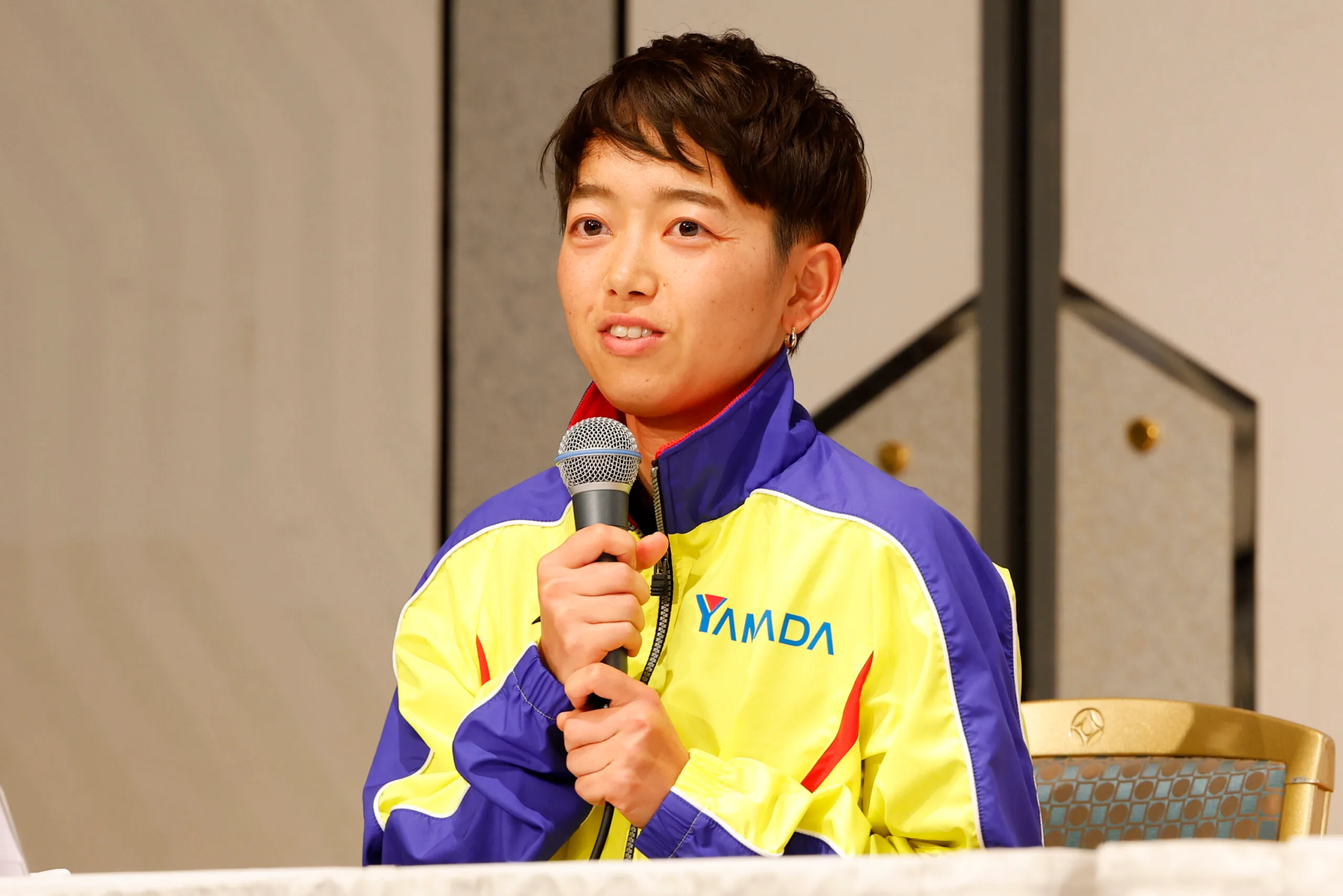 「第42回 大阪国際女子マラソン」記者会見の様子