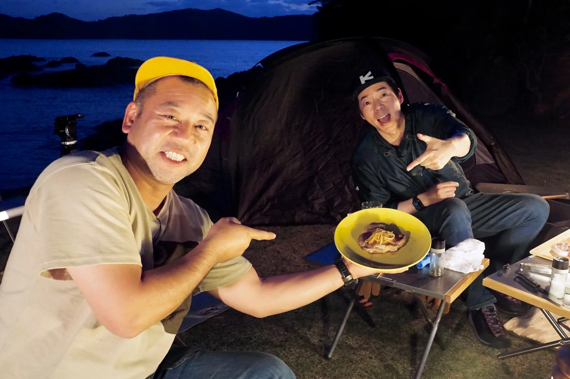 『今田と西村キャンプ場 奄美大島のんびりアポなし2人旅』のシーン