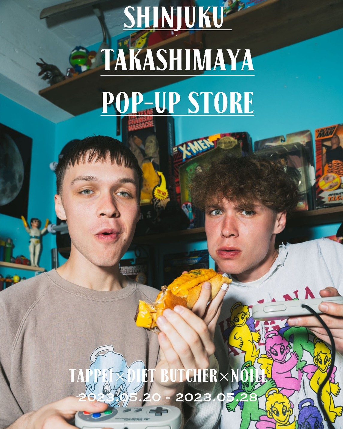 TAPPEI × NOILL × DIET BUTCHER POP UP STOREを新宿高島屋にて開催