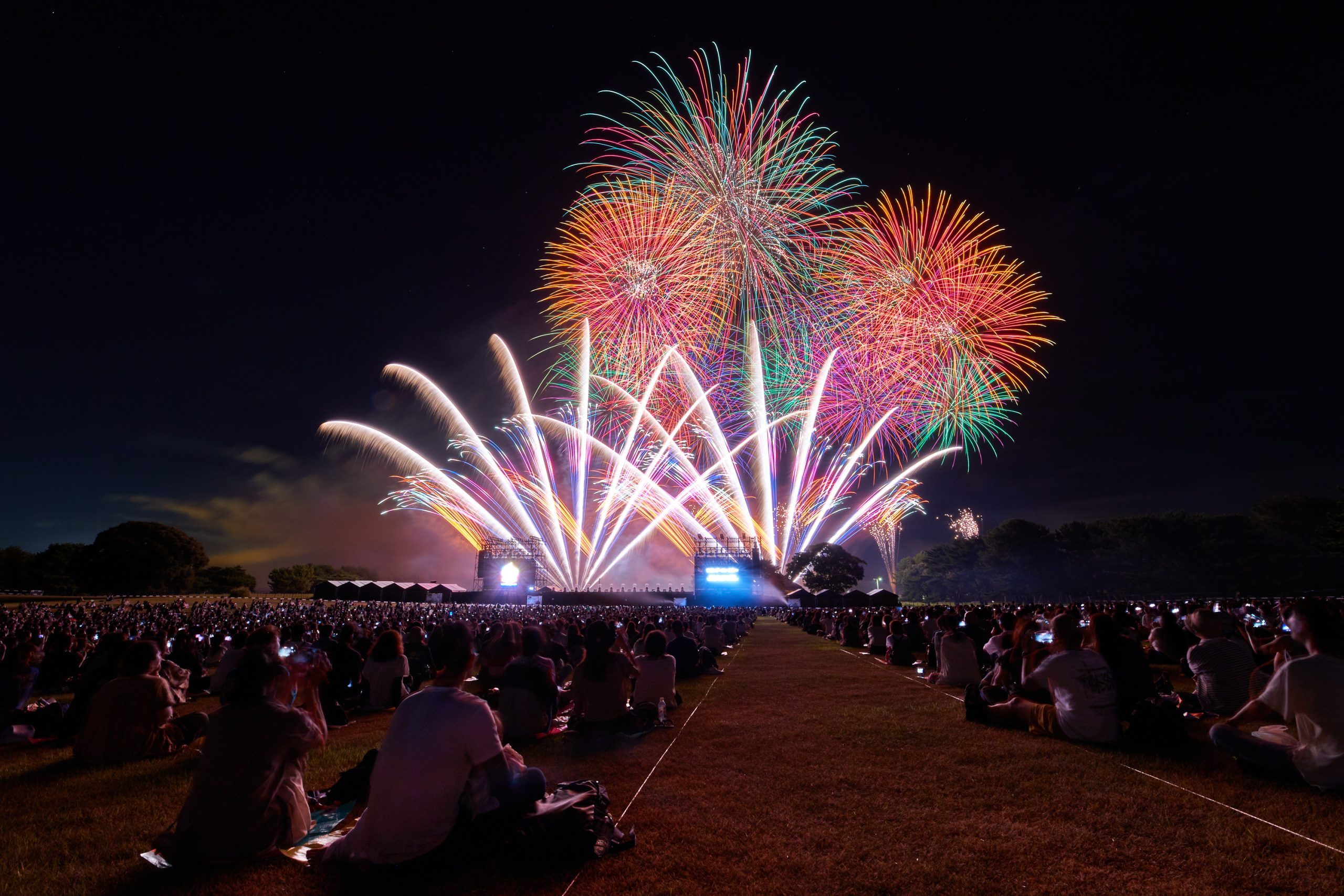茨城県の国営ひたち海浜公園で開催された音楽と花火のエンターテイメント「Disney Music & Fireworks」